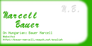 marcell bauer business card